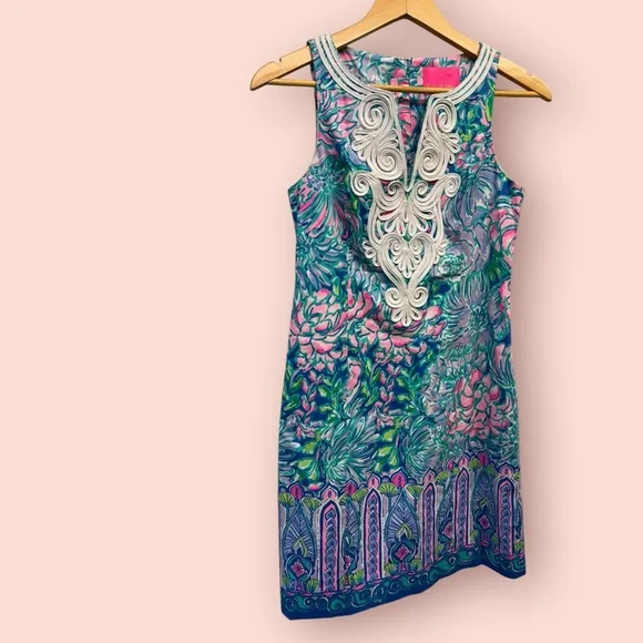 Lilly Pulitzer Gabby Stretch Shift Dress In full bloom - Picture 2 of 14